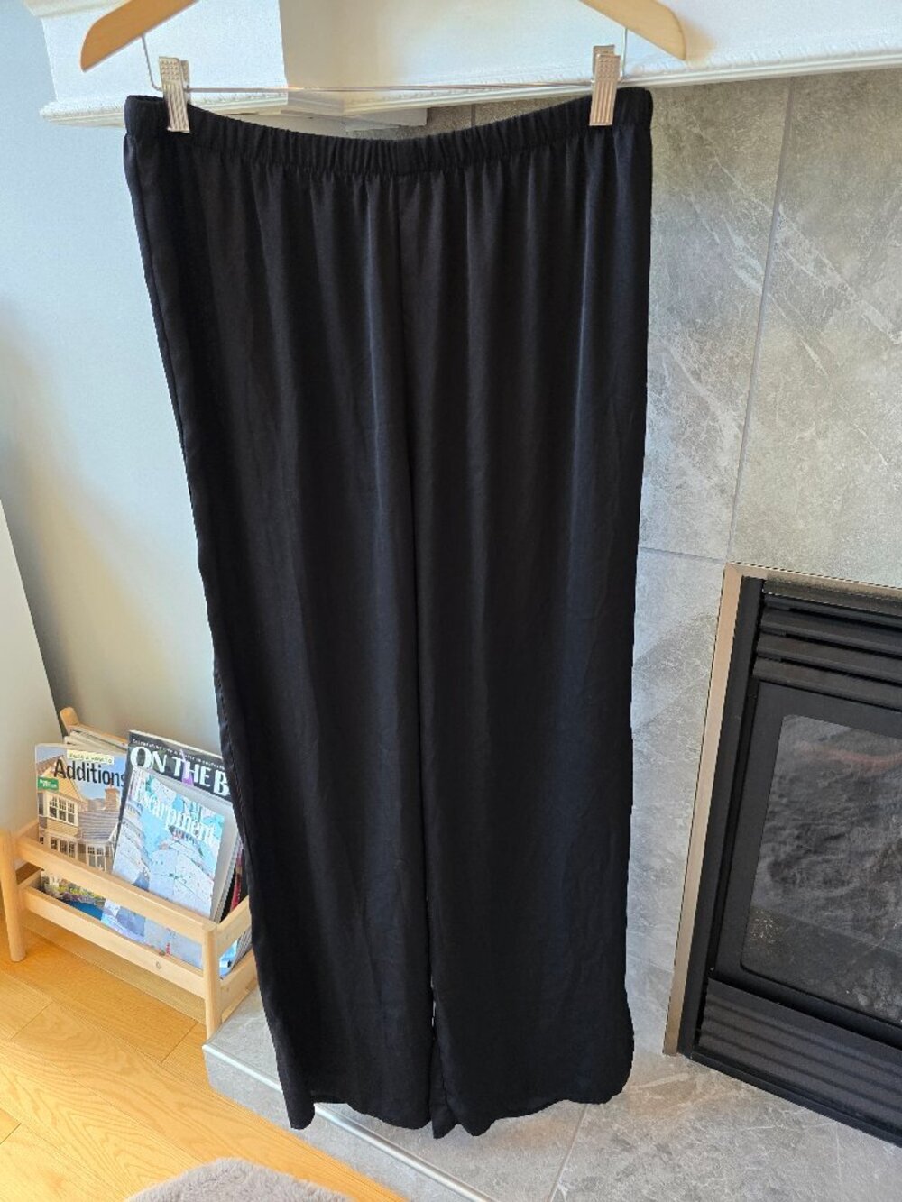 Old Navy palazzo pants wide leg black by ONLY size L